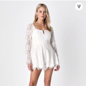 Lulus brand new white romper